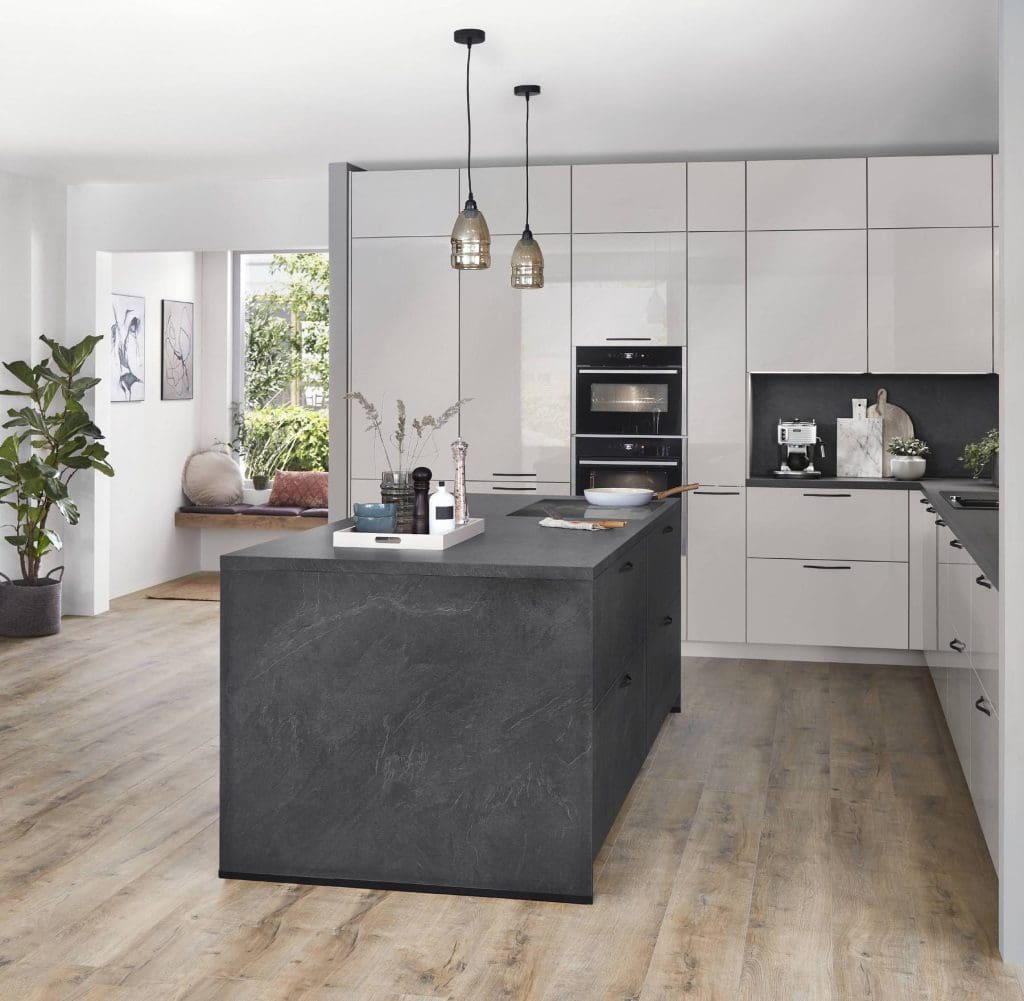 Nobilia Gloss Kitchen With Ceramic Island | Vorsehen, Fife