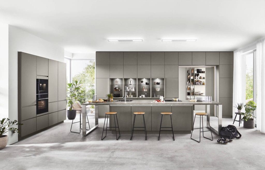 Nobilia Matt Grey Kitchen With Island 2 | Vorsehen, Fife